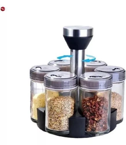 Miniatura 3 de Condimentero Giratorio Para Especias x6